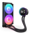 NZXT RL-KR24E-B2 Kraken Elite 240 RGB V2 - 240mm AIO liquid cooler w/ Display and RGB Core Fan - Single Frame (Black)