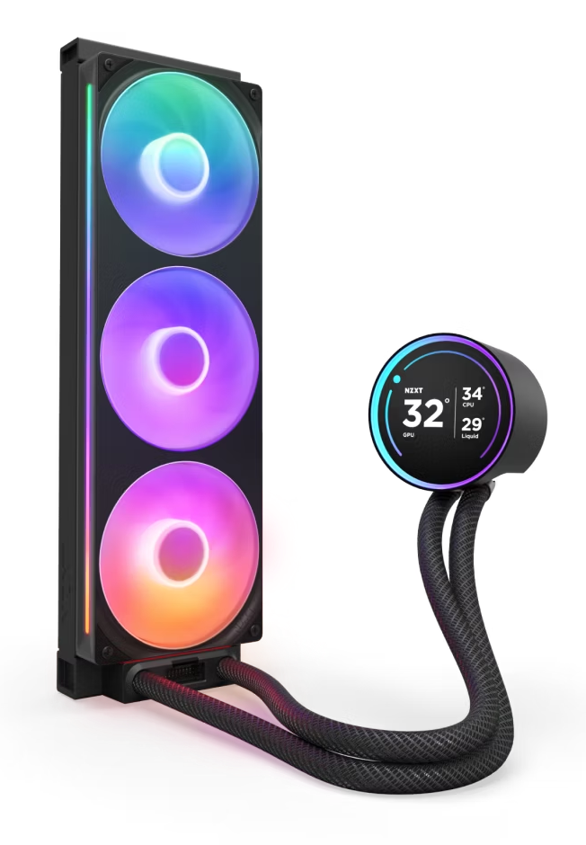 NZXT RL-KR36E-B2 Kraken Elite 360 RGB V2 - 360mm AIO liquid cooler w/ Display and RGB Core Fan - Single Frame (Black)