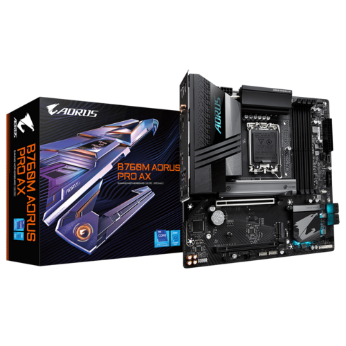 Gigabyte B760M AORUS PRO AX DDR5 LGA1700 Micro-ATX Motherboard