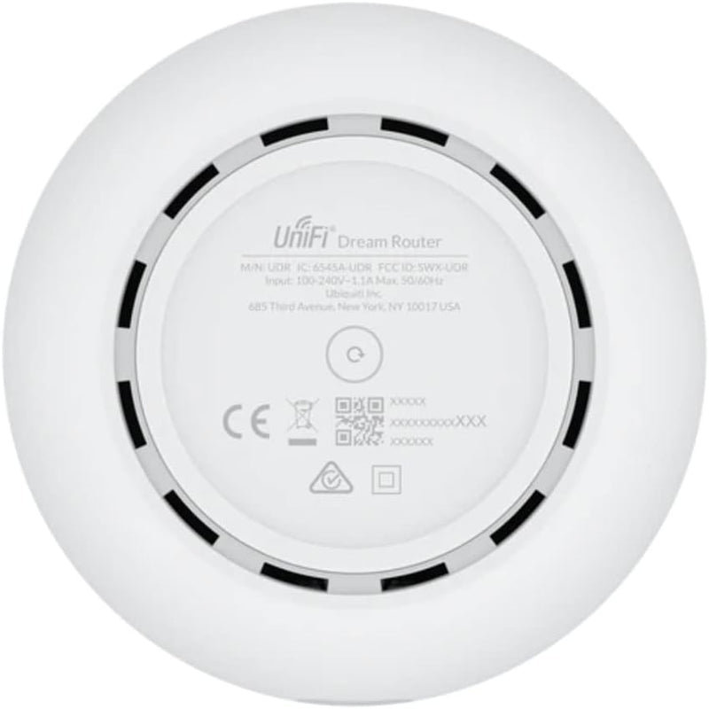 Ubiquiti UDR UniFi Dream Router - WiFi 6 router, USG, 2x PoE Output - UniFi OS Console (UniFi Network, Protect, Talk, Access) Up to 700Mbps WAN Speeds