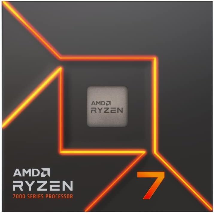 AMD Ryzen 7 7700 8 Cores / 16 Threads, 65 watts, Max Freq 5.3Ghz, 40MB Cache, Wraith Prism Cooler & Radeon Graphics