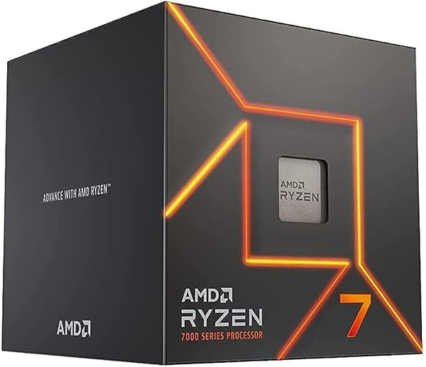 AMD Ryzen 7 7700 8 Cores / 16 Threads, 65 watts, Max Freq 5.3Ghz, 40MB Cache, Wraith Prism Cooler & Radeon Graphics