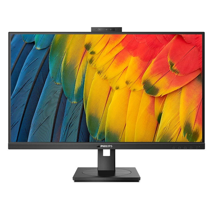 Philips 27B1U5601H 27" (16:9) QHD Monitor. IPS, 2560x1440, 4ms, 75Hz, HDMI, DP, USB-C/100W PD, RJ45, DP Out, Webcam, KVM, MultiView, H/Adj, Speaker, 4YR