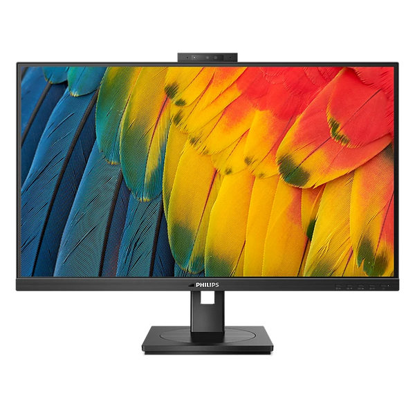 Philips 27B1U5601H 27" (16:9) QHD Monitor. IPS, 2560x1440, 4ms, 75Hz, HDMI, DP, USB-C/100W PD, RJ45, DP Out, Webcam, KVM, MultiView, H/Adj, Speaker, 4YR