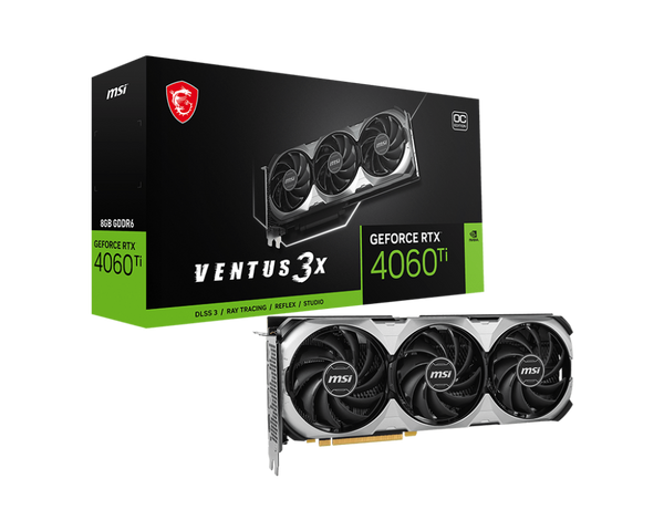 MSI GeForce RTX 4060 Ti VENTUS 3X 8G OC Gaming Graphics Card
