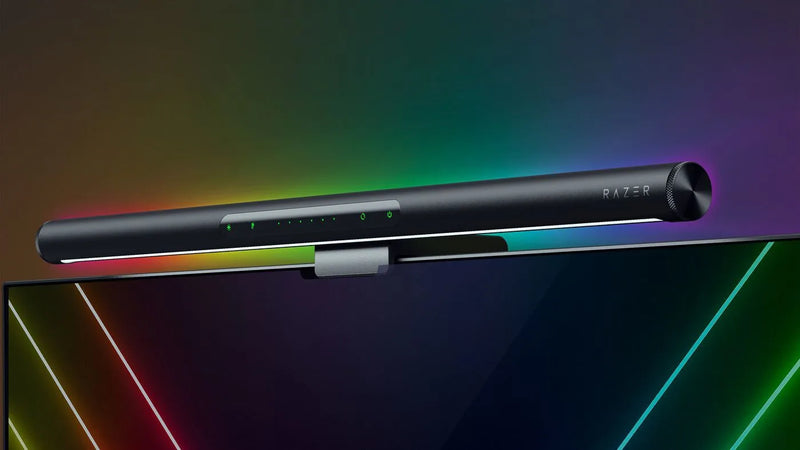 Razer RZ43-05040100-R3EJ Aether Monitor Light Bar – RGB LED Light Bar for Gamer Rooms – EU/UK/AUS/NZ/JP Packaging