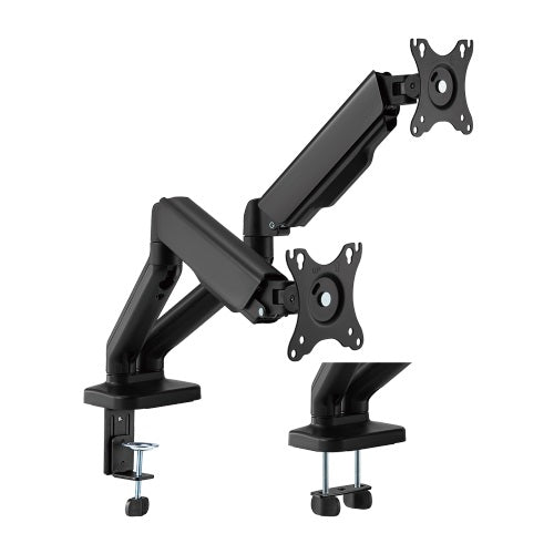Brateck LDT46-C024E Cost-Effective Spring-Assisted Dual Monitor Arm Fit Most 17"-32" Monitor Up to 9KG VESA 75x75,100x100(Black)