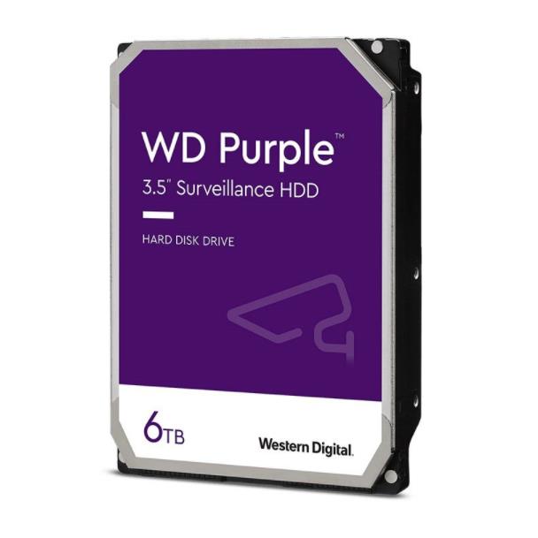Western Digital WD64PURZ 6TB Purple 3.5" CMR Hard Drive