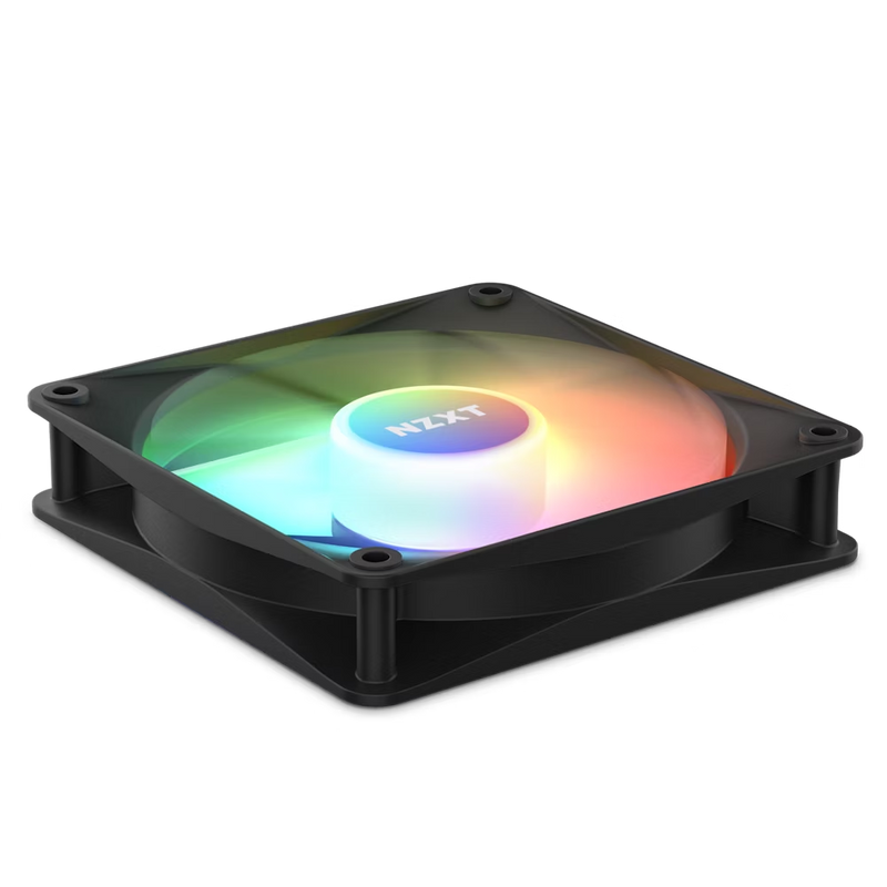 NZXT RF-C12TF-B1 F120RGB Core - 120mm Hub-mounted RGB Fan - Triple Pack (Black) w/RGB Controller