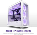 NZXT CM-H71EW-02 2023 V2 H SERIES H7 ELITE 2023 V2 EDITION ATX MID TOWER CASE. ALL WHITE