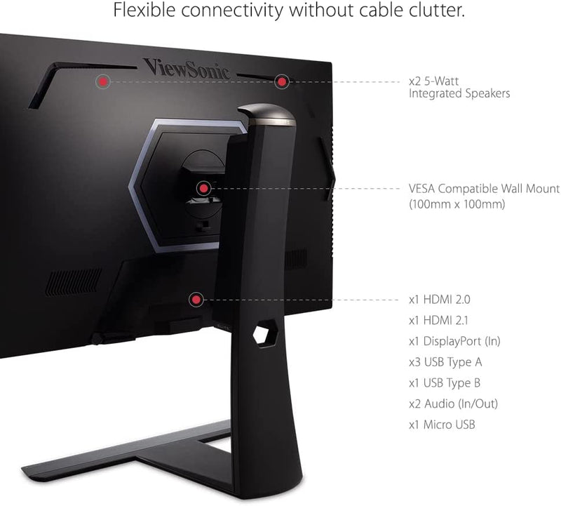 Viewsonic Elite XG320U 32" UHD 4K FreeSync Premium Pro 150Hz 1MS VESA DisplayHDR 600 IPS W-LED Gaming Monitor