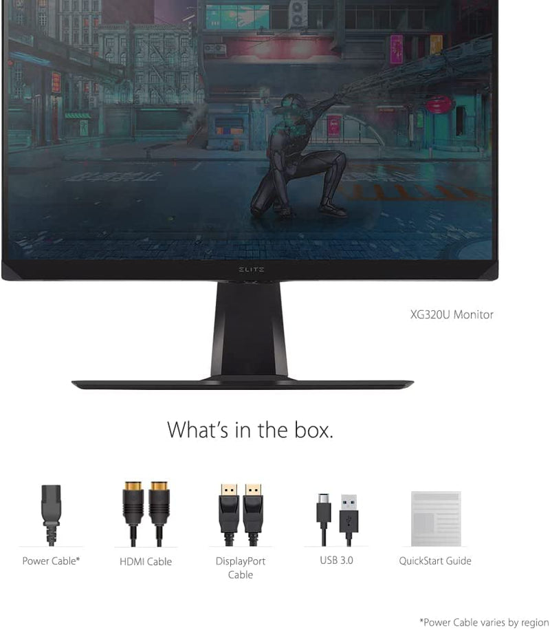 Viewsonic Elite XG320U 32" UHD 4K FreeSync Premium Pro 150Hz 1MS VESA DisplayHDR 600 IPS W-LED Gaming Monitor