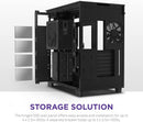 NZXT CM-H91FB-01H9 FLOW EDITION ATX MID TOWER CASE. ALL BLACK