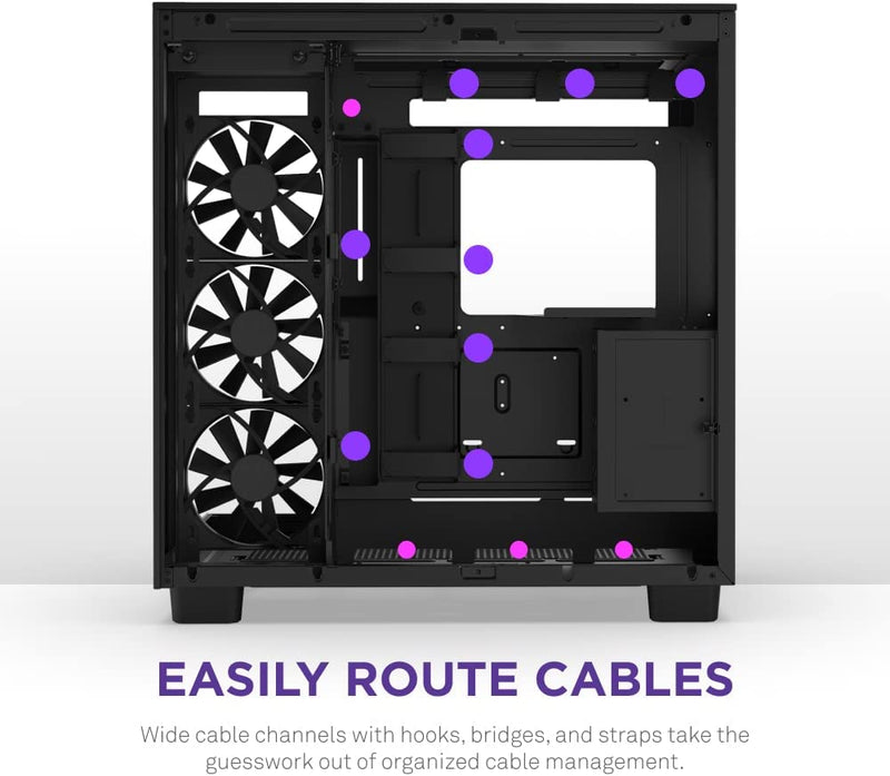 NZXT CM-H91FB-01H9 FLOW EDITION ATX MID TOWER CASE. ALL BLACK