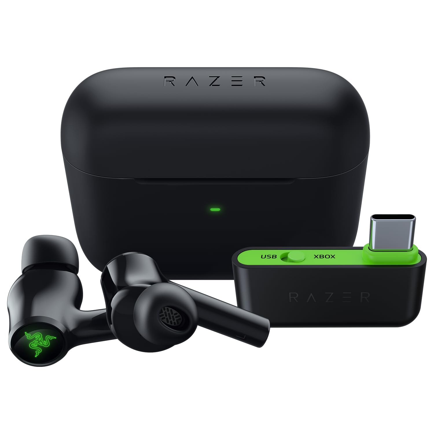 Razer RZ12-03820200-R3A1 Hammerhead HyperSpeed (Xbox Licensed) - Wireless Multi-Platform Gaming Earbuds - AP Packaging