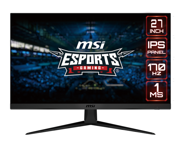 MSI G2712 27" FHD eSports Gaming Monitor. 1920 x 1080 (FHD), IPS, Adaptive Sync, 170Hz 1MS
