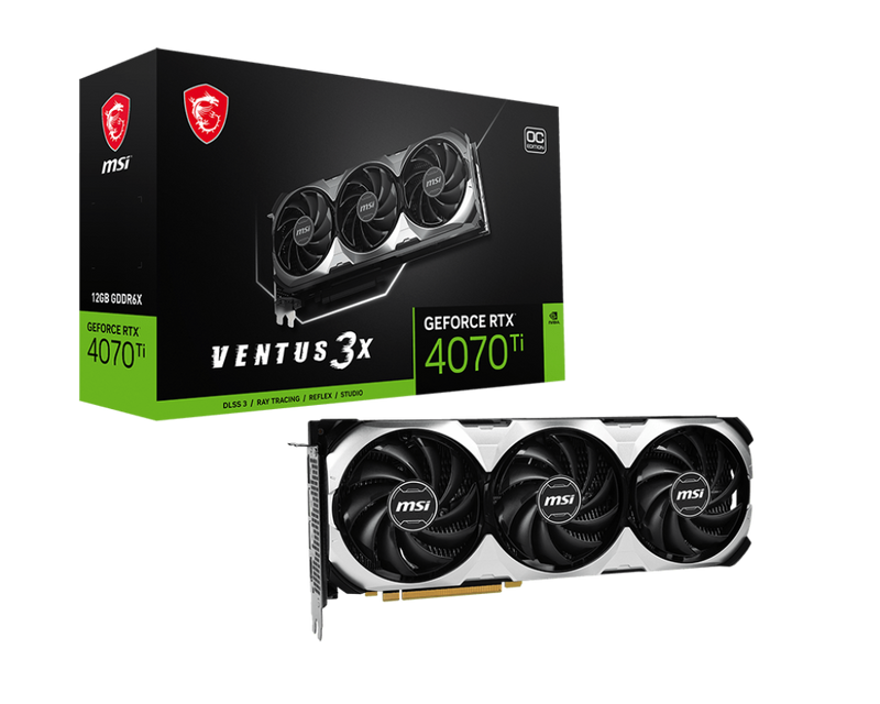 MSI GeForce RTX 4070 Ti VENTUS 3X 12G OCV1 Gaming Graphics Card