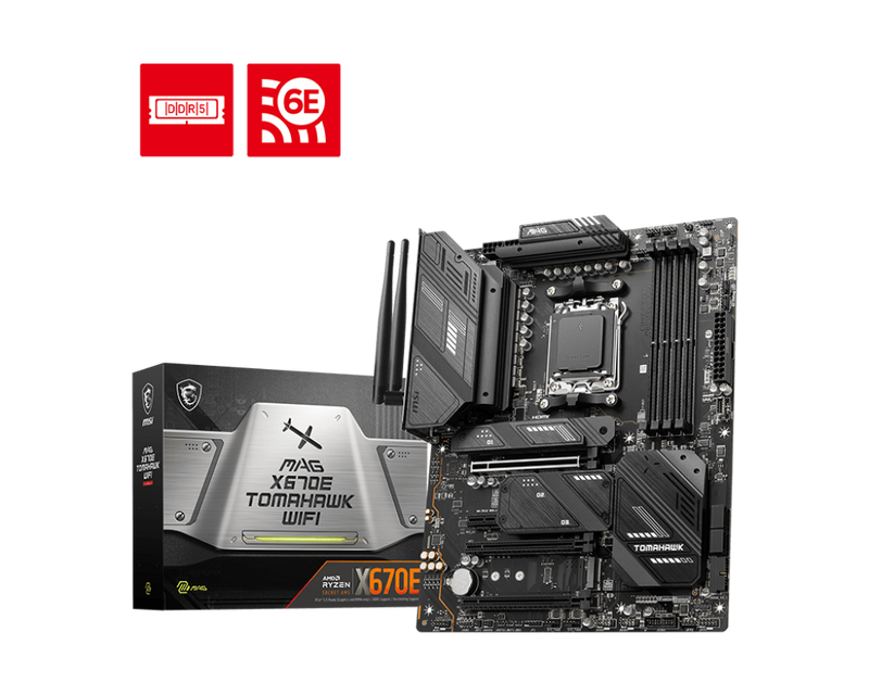 MSI X670E TOMAHAWK WIFI AM5 DDR5 ATX Motherboard