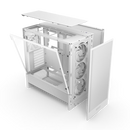 NZXT CC-H52FW-R1 H5 FLOW RGB 2024 ATX MID WITH RGB FANS. 1*360mm RGB Fan and 1*120mm Case Fan included, White