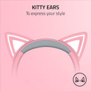 Razer RZ04-04730200-R3M1 Kraken Kitty V2 - USB Headset with RGB Kitty Ears - Quartz Edition - FRML Packaging