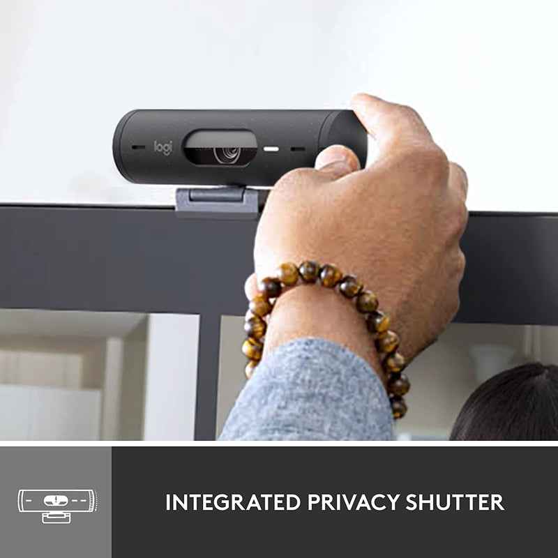 Logitech 960-001423 BRIO 500 Full HD USB-C Webcam Graphite