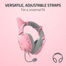 Razer RC21-02230200-R3M1 Kitty Ears V2 - Universal Fit Clip-on Kitty Ears for Headsets - Quartz Edition - FRML Packaging
