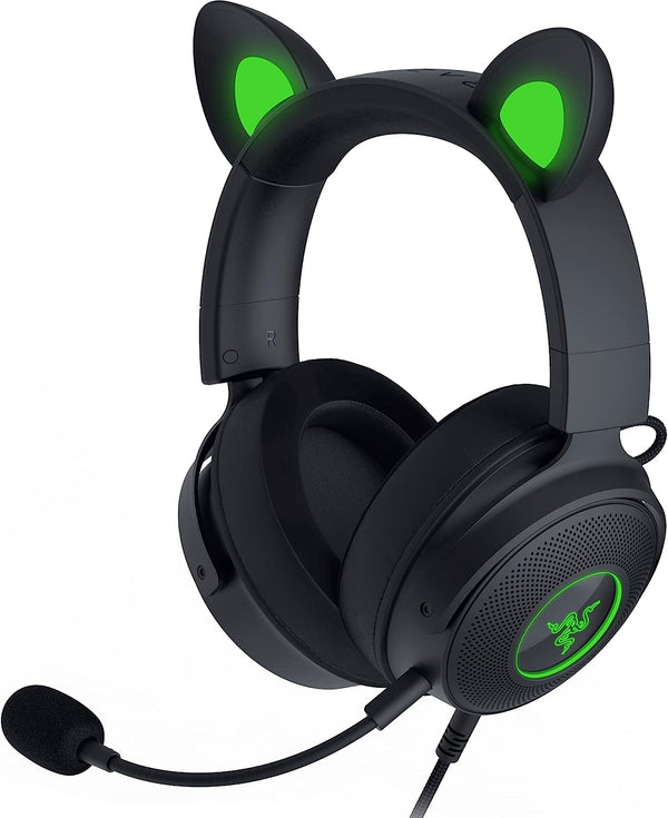 Razer RZ04-04510100-R3M1 Kraken Kitty V2 Pro - Wired RGB Headset with Interchangeable Ears - Black - FRML Packaging