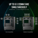 Antec NX500M Micro Tower Gaming Case with USB-C Port. 1x 120mm Fan Preinstalled