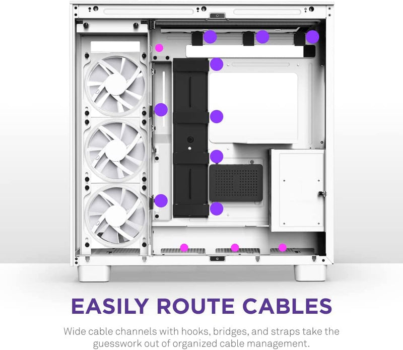 NZXT CM-H91EW-01H9 ELITE EDITION ATX MID TOWER CASE. ALL WHITE