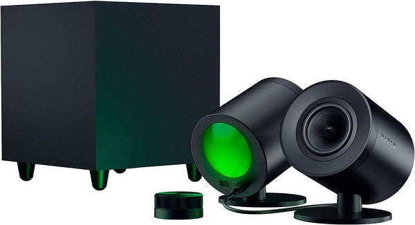 Razer RZ05-04740100-R3U1 Nommo V2 Pro - Full-Range 2.1 PC Gaming Speakers with Wireless Subwoofer - US/CAN + AUS/NZ Packaging