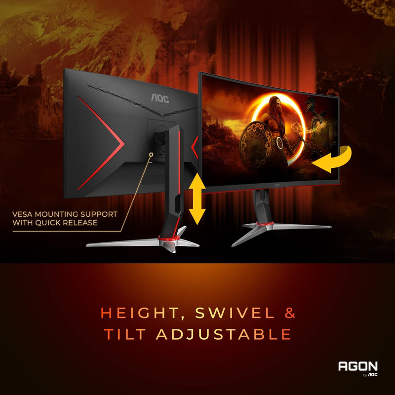 AOC C27G2Z VA FHD Adaptive Sync 0.5ms 240Hz Curved Gaming Monitor