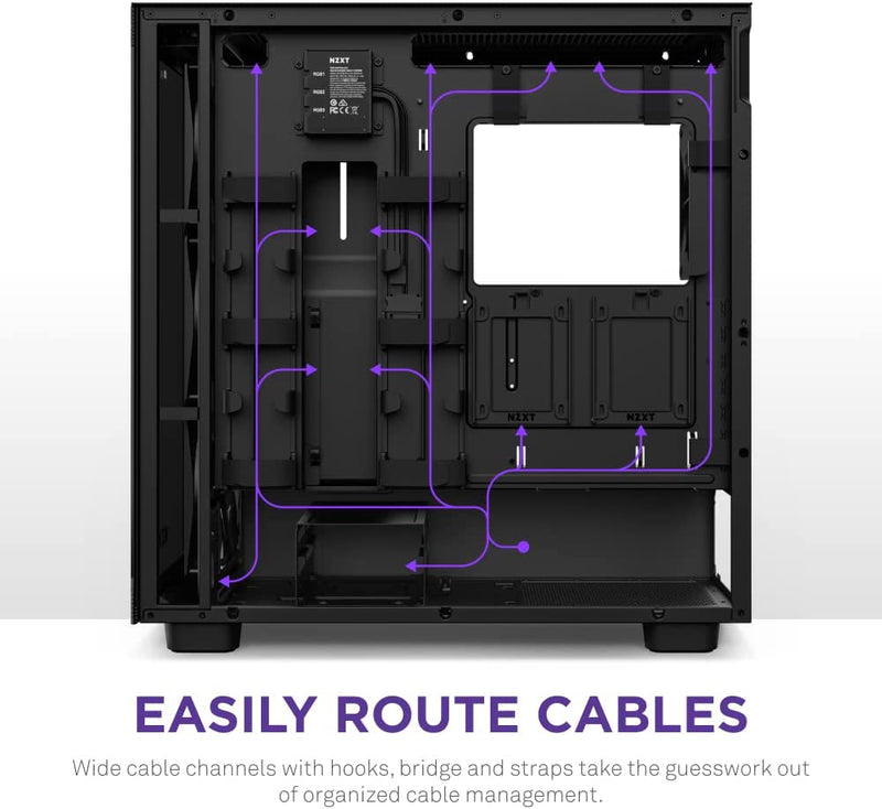 NZXT CM-H71EB-02 2023 V2 H SERIES H7 ELITE 2023 V2 EDITION ATX MID TOWER CASE. ALL BLACK