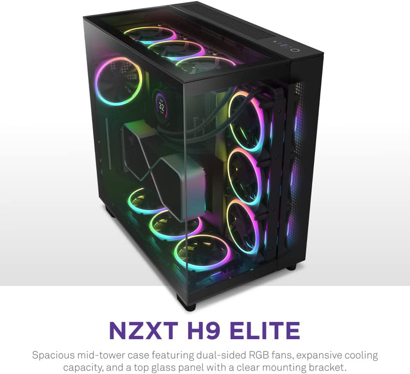 NZXT CM-H91EB-01H9 ELITE EDITION ATX MID TOWER CASE. ALL BLACK