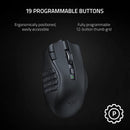 Razer RZ01-03600100-R3A1 Naga V2 HyperSpeed - Wireless MMO Gaming Mouse - AP Packaging
