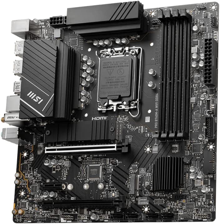 MSI PRO B760M-A WIFI DDR4 Intel B760 LGA 1700 Micro ATX Motherboard