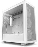 NZXT CM-H71FW-R1 FLOW RGB H SERIES H7 FLOW RGB EDITION ATX MID TOWER CASE. ALL WHITE