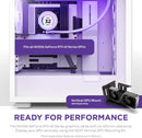 NZXT CM-H71FW-R1 FLOW RGB H SERIES H7 FLOW RGB EDITION ATX MID TOWER CASE. ALL WHITE