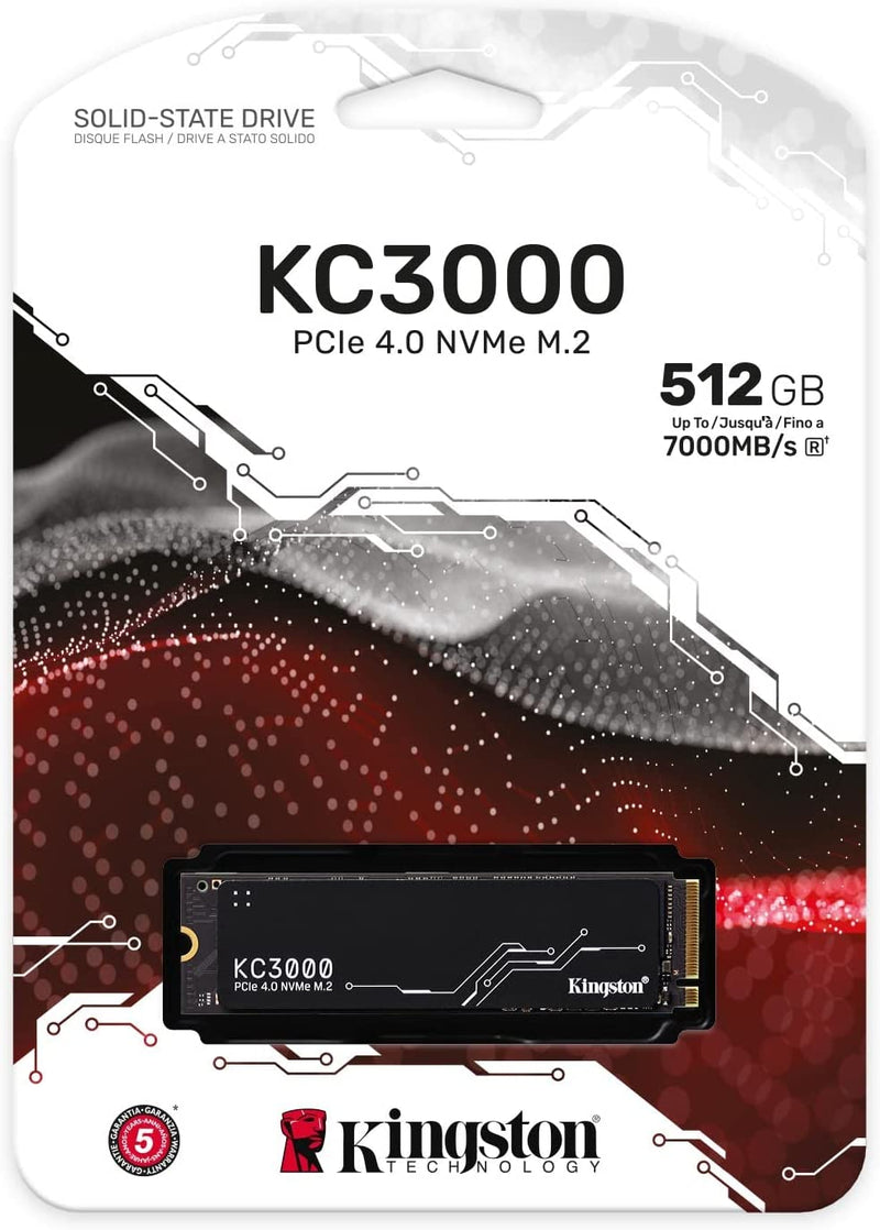 Kingston Technology KC3000 M.2 512 GB PCI Express 4.0 3D TLC NVMe