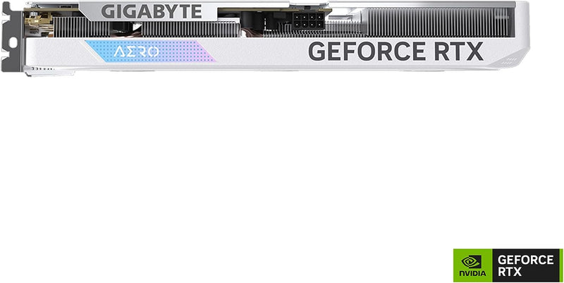 Gigabyte GV-N4060AERO OC-8GD GeForce RTX 4060 AERO OC 8G Gaming Graphics Card. White