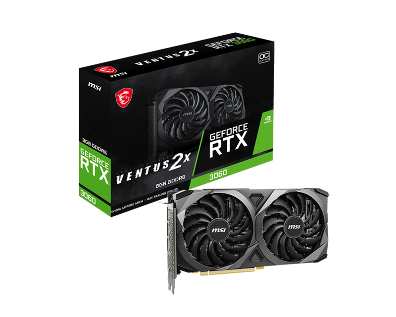 MSI GeForce RTX 3060 Ventus 2X 8G OC Gaming Graphics Card