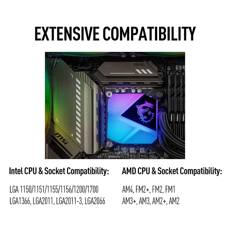 MSI MAG CORELIQUID C240 ARGB AIO CPU Liquid Cooler