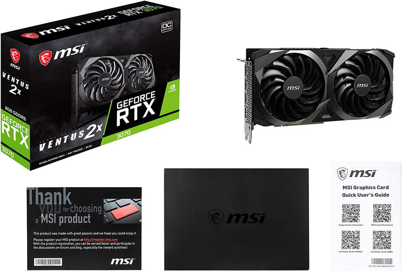 MSI GeForce RTX 3070 VENTUS 2X 8G OC LHR Graphics Card