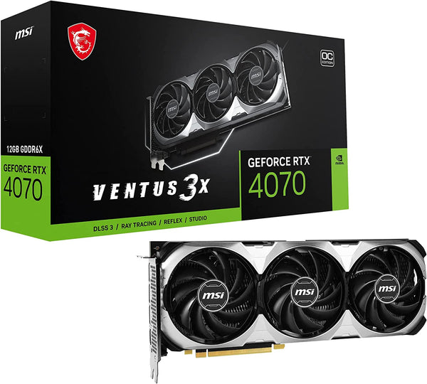 MSI GeForce RTX 4070 VENTUS 3X 12G OC Gaming Graphics Card