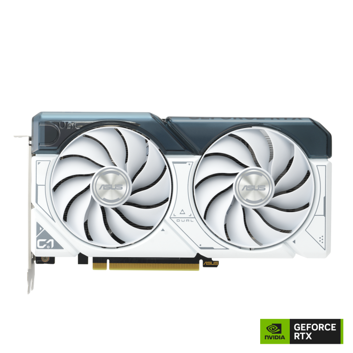 Asus DUAL-RTX4060TI-O8G-WHITE Dual GeForce RTX 4060 Ti White OC Edition 8GB GDDR6 with two powerful Axial-tech fans Gaming Graphics Card