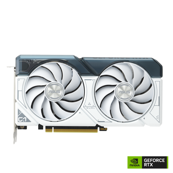 Asus DUAL-RTX4060-O8G-WHITE Dual GeForce RTX™4060 White OC Edition 8GB GDDR6 with two powerful Axial-tech fans Gaming Graphics Card