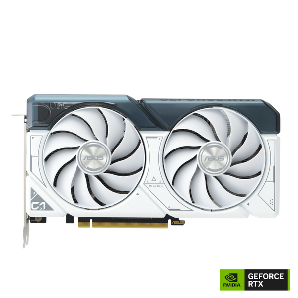 Asus DUAL-RTX4060TI-O8G-WHITE Dual GeForce RTX 4060 Ti White OC Edition 8GB GDDR6 with two powerful Axial-tech fans Gaming Graphics Card