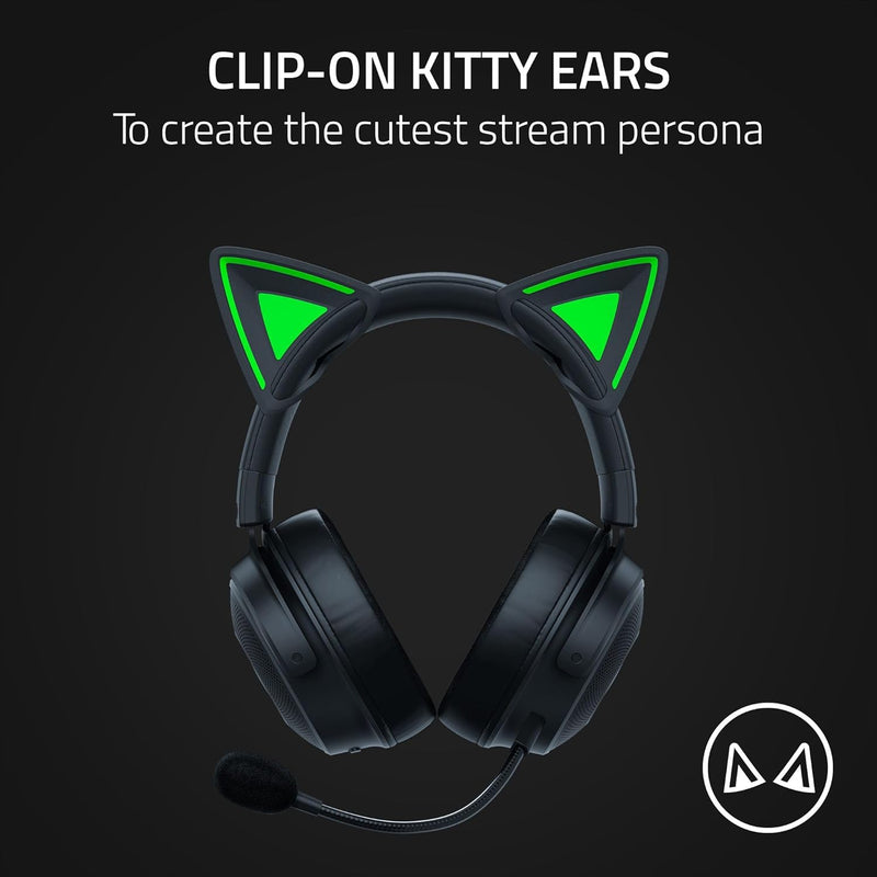 Razer RC21-02230100-R3M1 Kitty Ears V2 - Universal Fit Clip-on Kitty Ears for Headsets - FRML Packaging