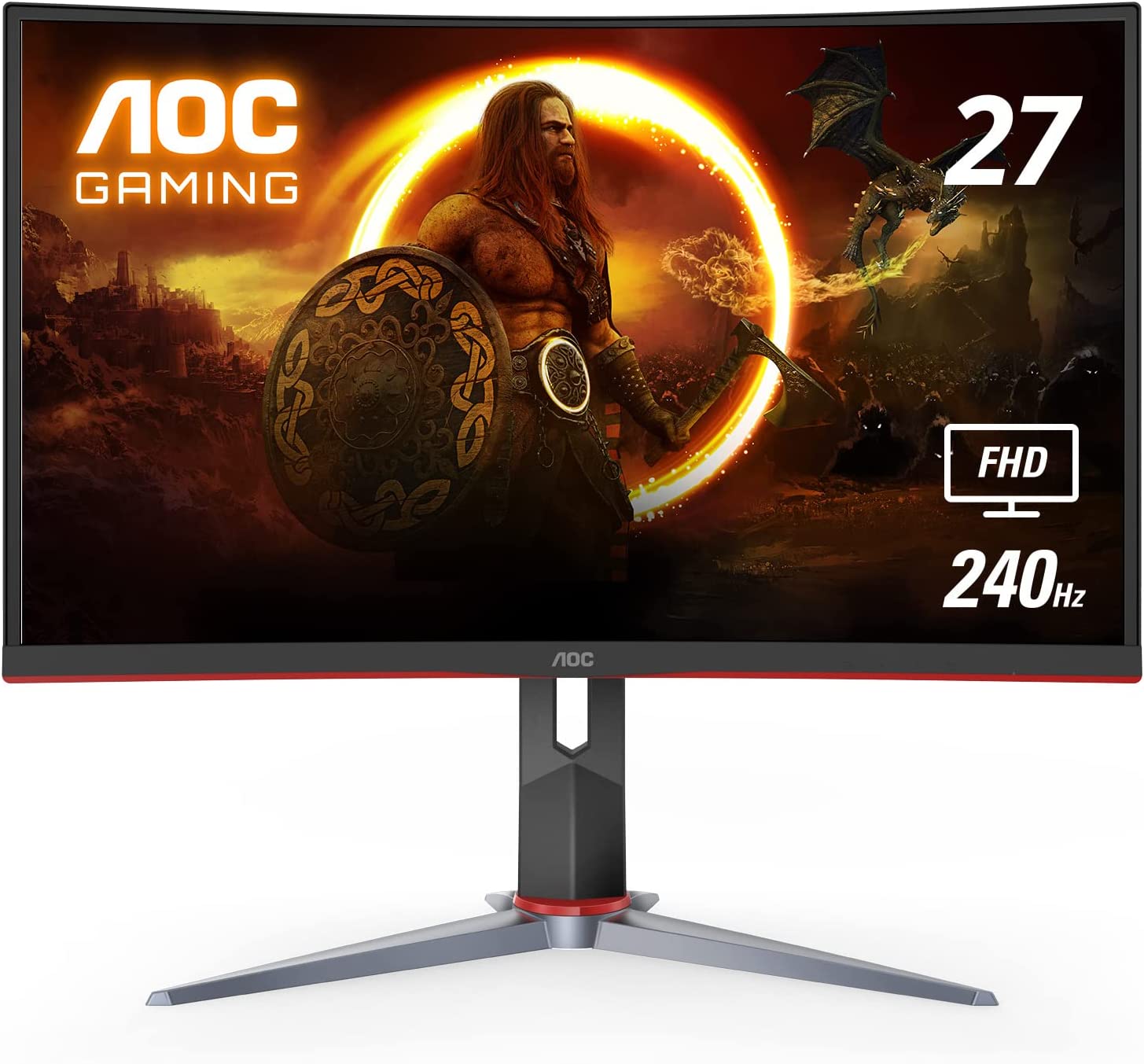 AOC C27G2Z VA FHD Adaptive Sync 0.5ms 240Hz Curved Gaming Monitor