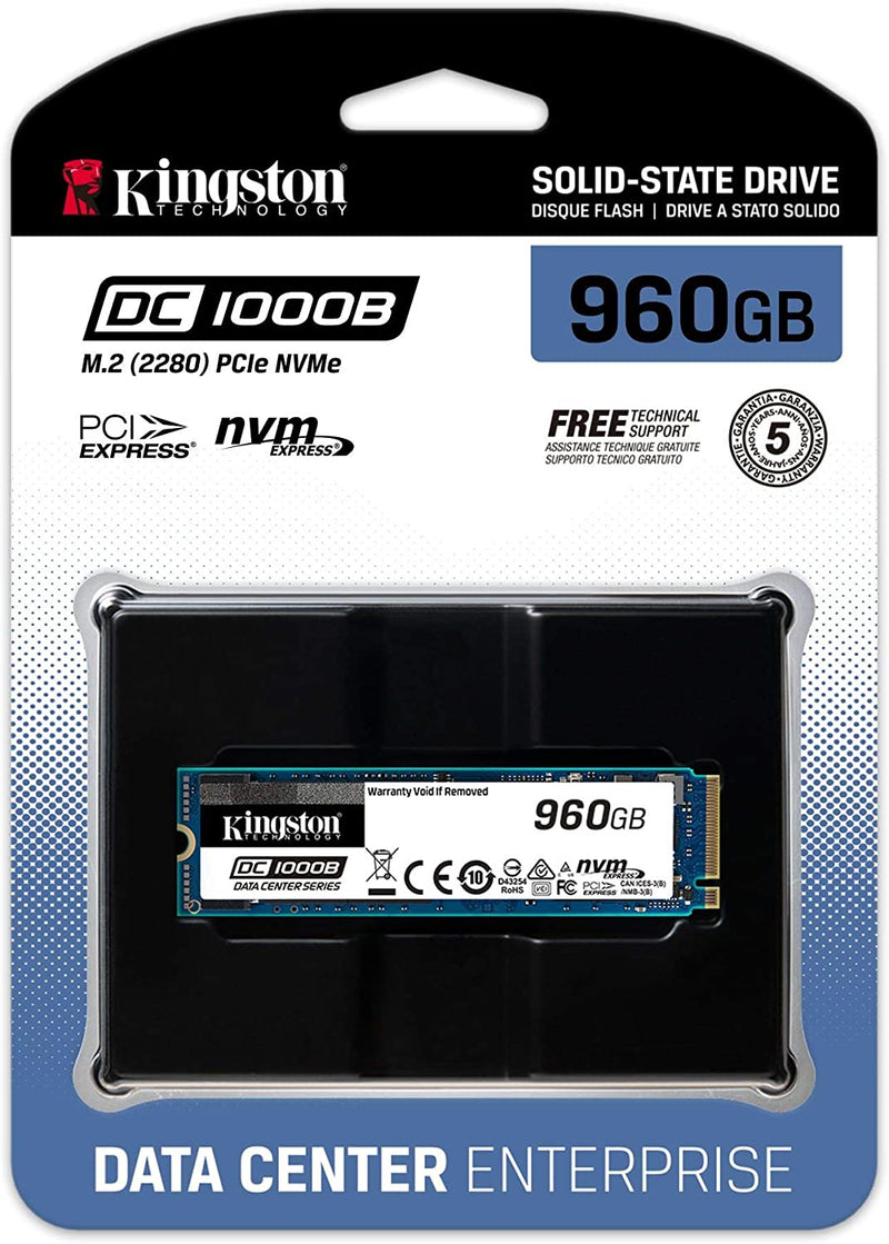 Kingston Technology DC1000B M.2 960 GB PCI Express 3.0 3D TLC NVMe