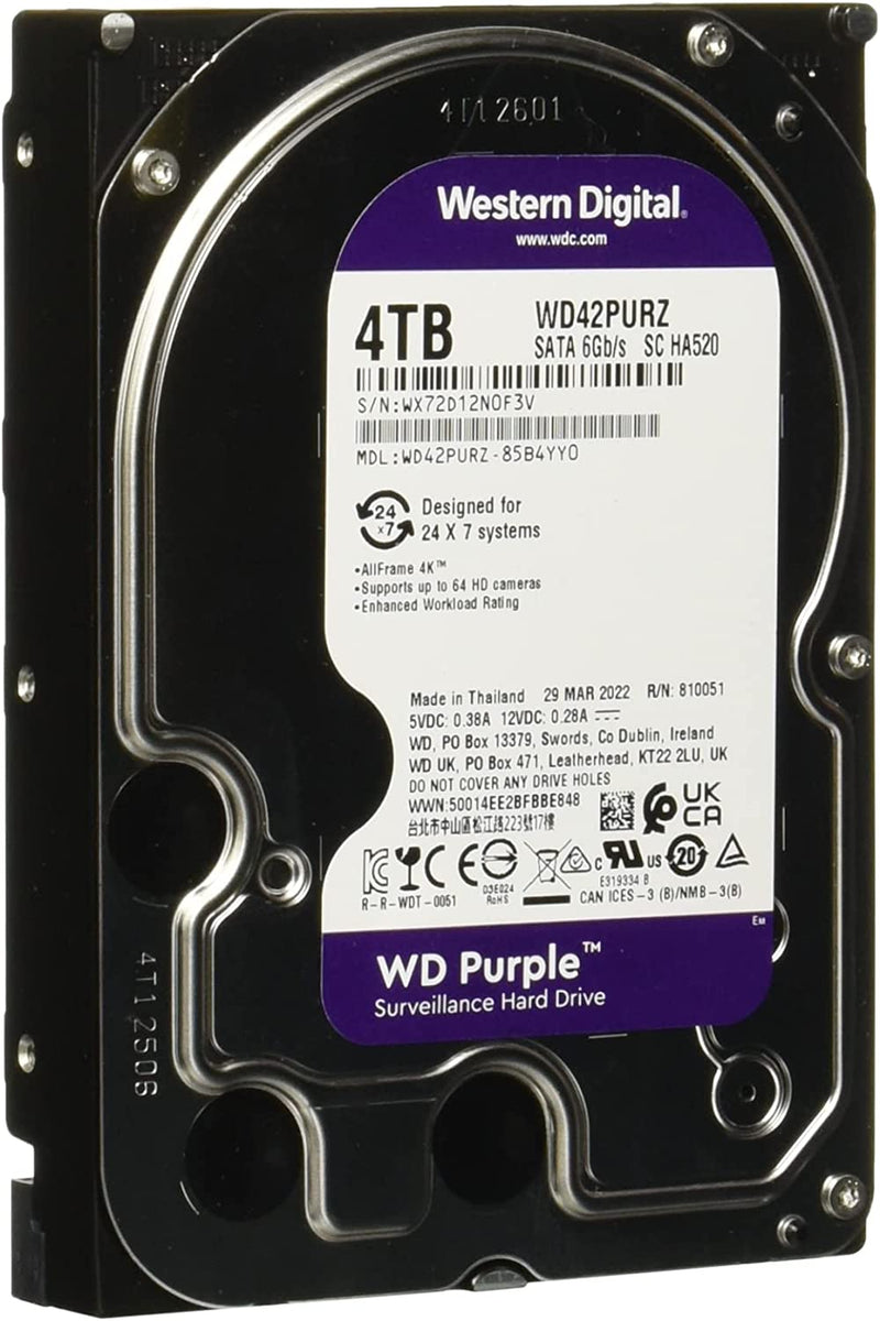 Western Digital WD42PURZ internal hard drive 3.5" 4000 GB Serial ATA